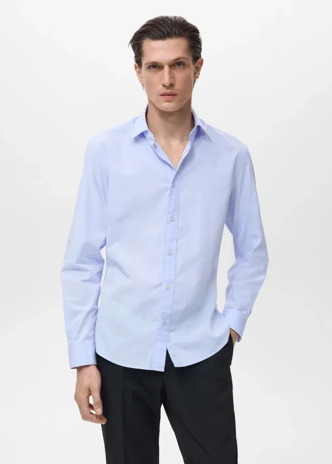 Camicia regular fit in cotone 100% Camicia regular fit in cotone 100%