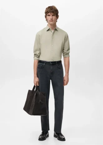 Camicia regular fit in cotone 100%