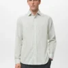 Camicia regular fit in flanella di cotone 100% Camicia regular fit in flanella di cotone 100%