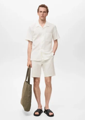 Camicia seersucker vestibilità regolare Camicia seersucker vestibilità regolare