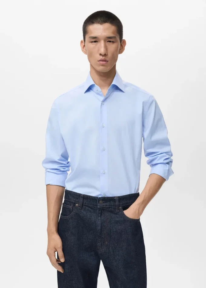 Camicia slim fit 100% cotone