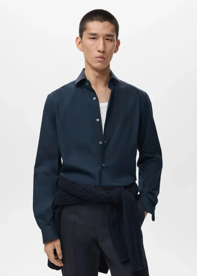 Camicia slim fit 100% cotone Camicia slim fit 100% cotone