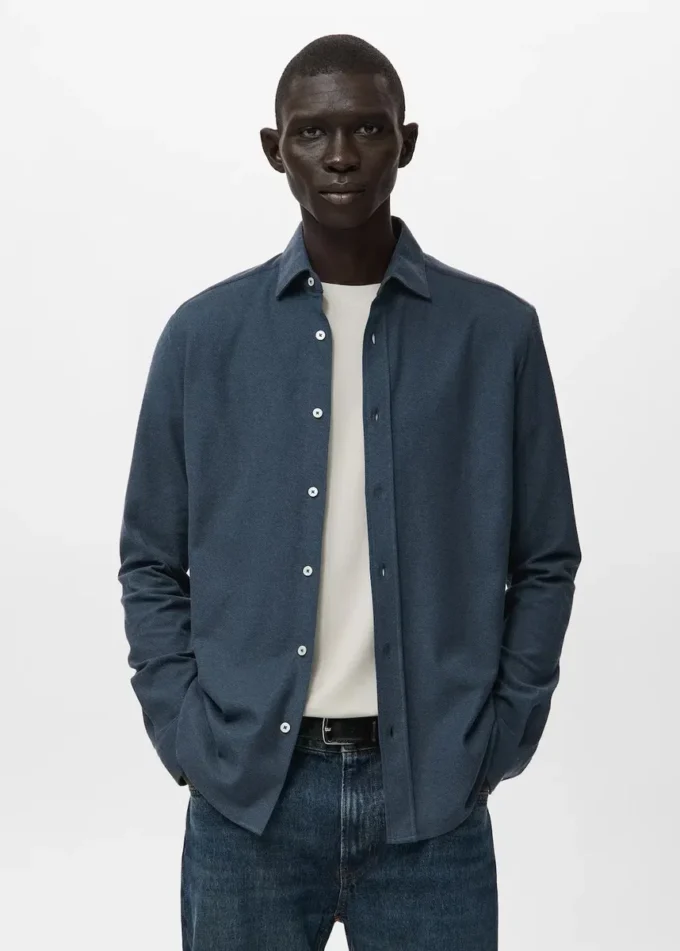 Camicia slim fit 100% cotone Camicia slim fit 100% cotone