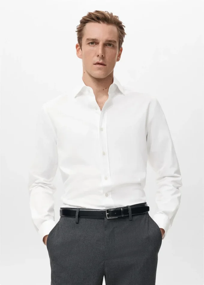 Camicia slim fit 100% cotone Camicia slim fit 100% cotone