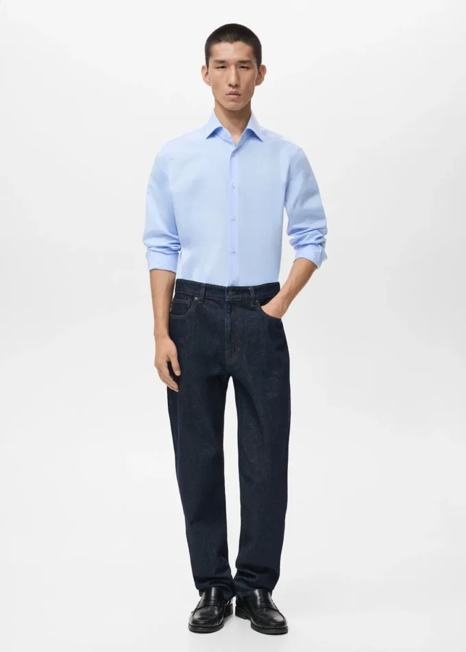 Camicia slim fit 100% cotone