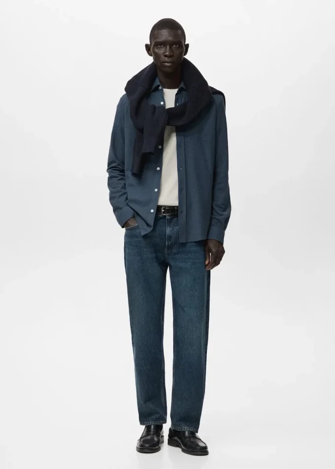 Camicia slim fit 100% cotone Camicia slim fit 100% cotone