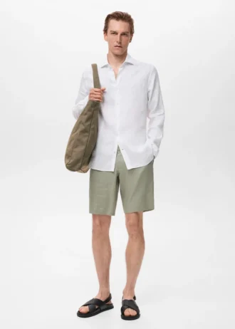 Camicia slim fit 100% lino