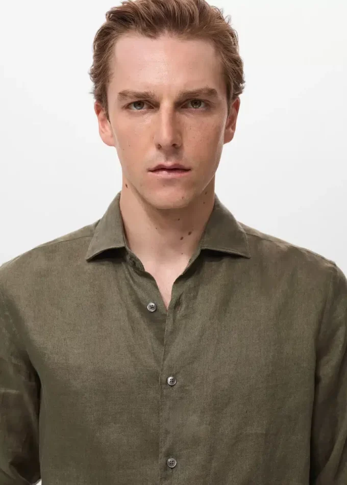 Camicia slim fit 100% lino Camicia slim fit 100% lino