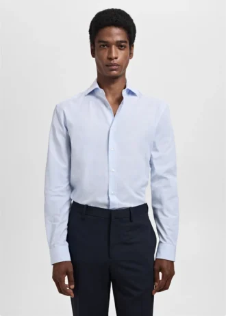 Camicia slim fit a righe