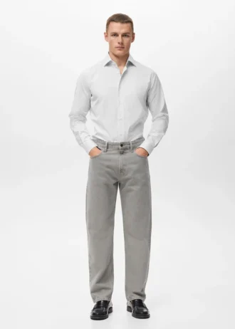 Camicia slim fit a righe 100% cotone Camicia slim fit a righe 100% cotone