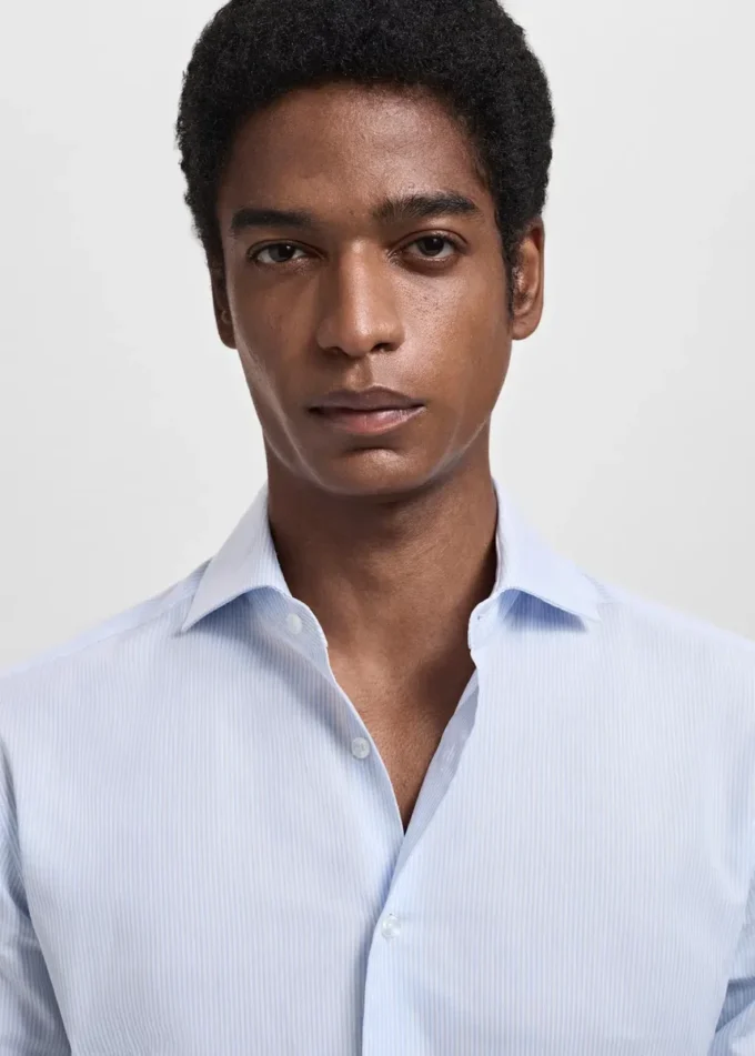 Camicia slim fit a righe Camicia slim fit a righe