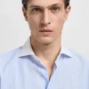 Camicia slim fit con stampa a righe Camicia slim fit con stampa a righe