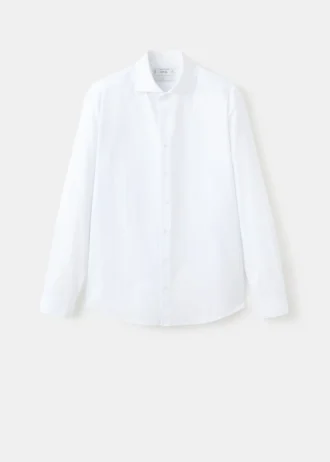 Camicia slim fit in cotone a righe Camicia slim fit in cotone a righe