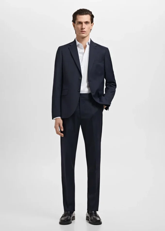 Camicia slim fit in cotone a righe Camicia slim fit in cotone a righe