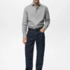 Camicia slim fit in cotone lyocell Camicia slim fit in cotone lyocell