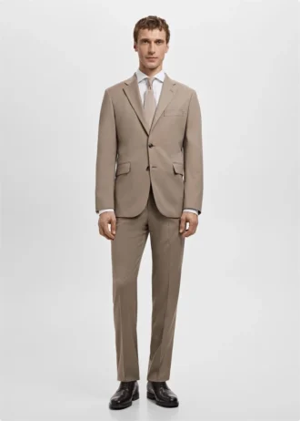 Camicia slim fit in popeline di cotone