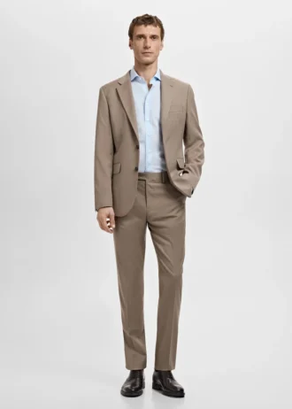 Camicia slim fit in popeline di cotone