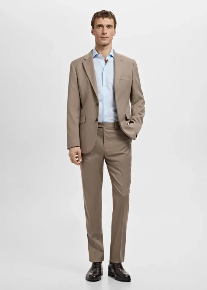 Camicia slim fit in popeline di cotone Camicia slim fit in popeline di cotone