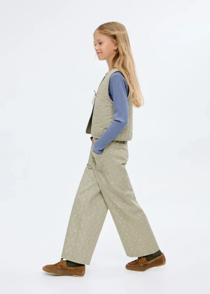 Pantaloni culotte a fiori