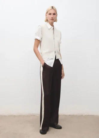 Canotta in maglia con zip