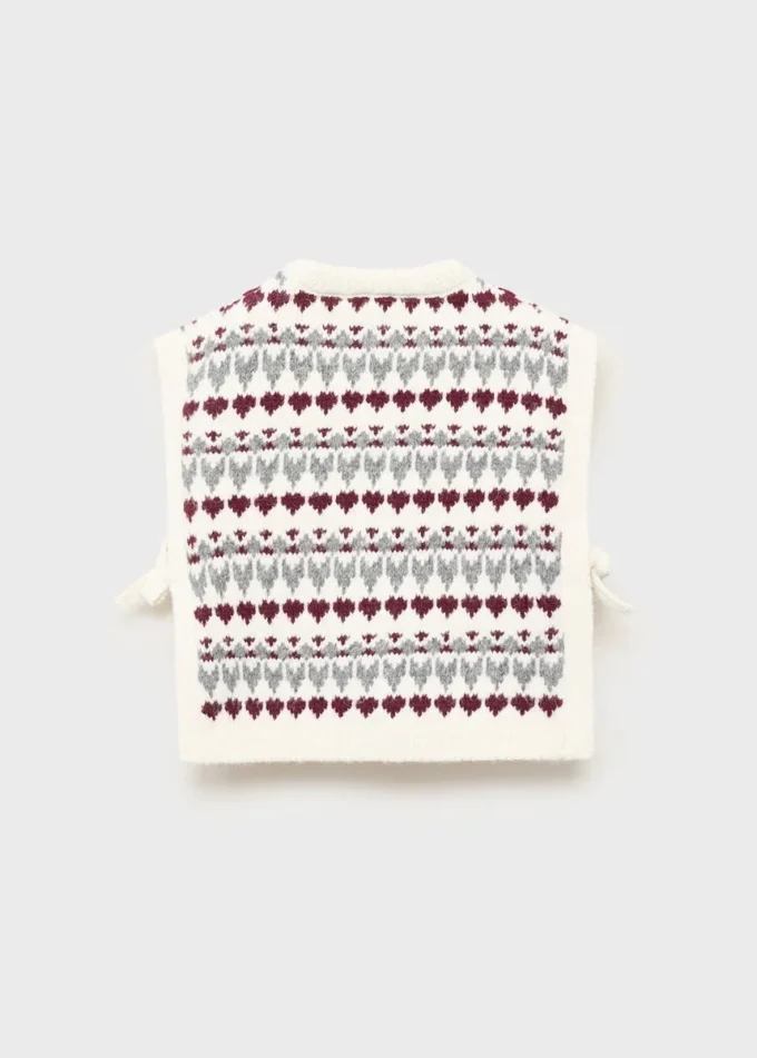 Canotta lavorata a maglia con motivo a cuori Canotta lavorata a maglia con motivo a cuori