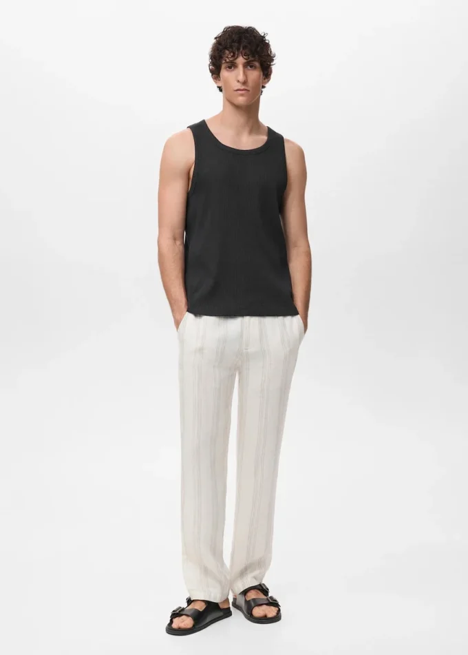 Canotta slim fit a costine Canotta slim fit a costine