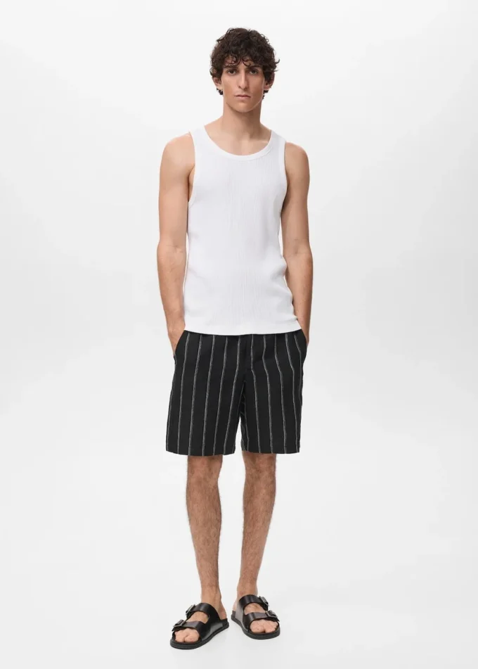 Canotta slim fit a costine Canotta slim fit a costine