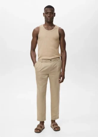 Canotta slim fit a costine