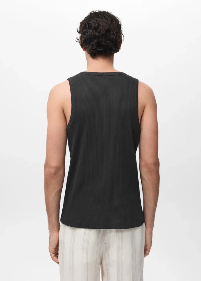 Canotta slim fit a costine Canotta slim fit a costine