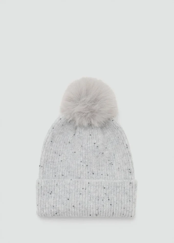 Cappello con paillettes lucide Cappello con paillettes lucide