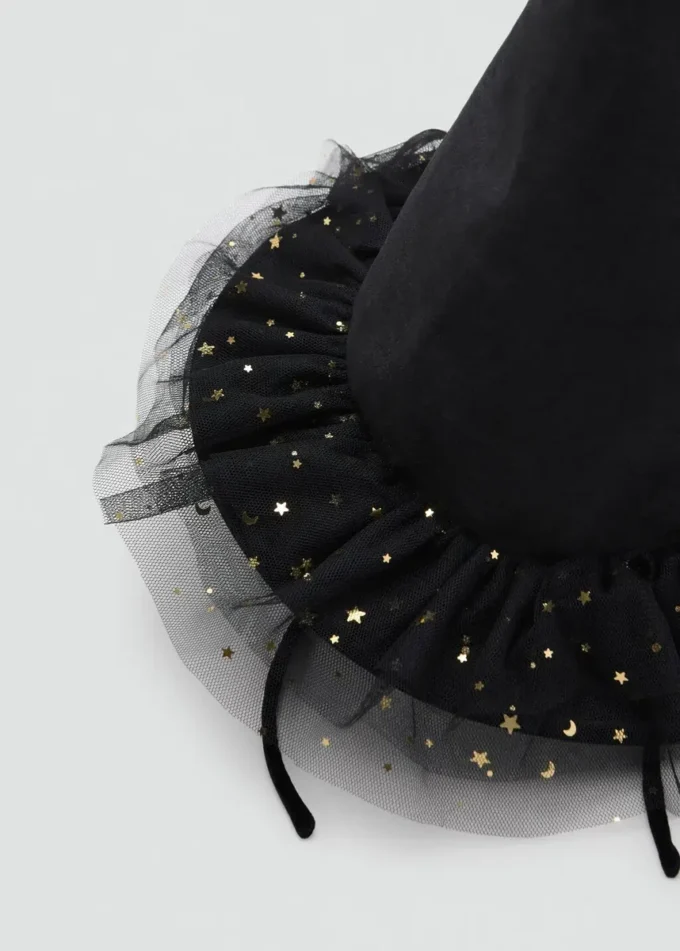 Cappello da strega con stelle in tulle Cappello da strega con stelle in tulle