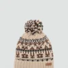 Cappello lavorato a maglia con pompon Cappello lavorato a maglia con pompon