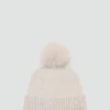 Cappello lavorato a maglia con pompon Cappello lavorato a maglia con pompon