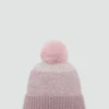 Cappello lavorato a maglia con pompon Cappello lavorato a maglia con pompon