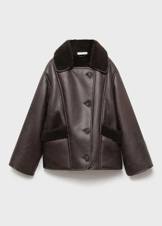 Cappotto con fodera effetto pelliccia Cappotto con fodera effetto pelliccia