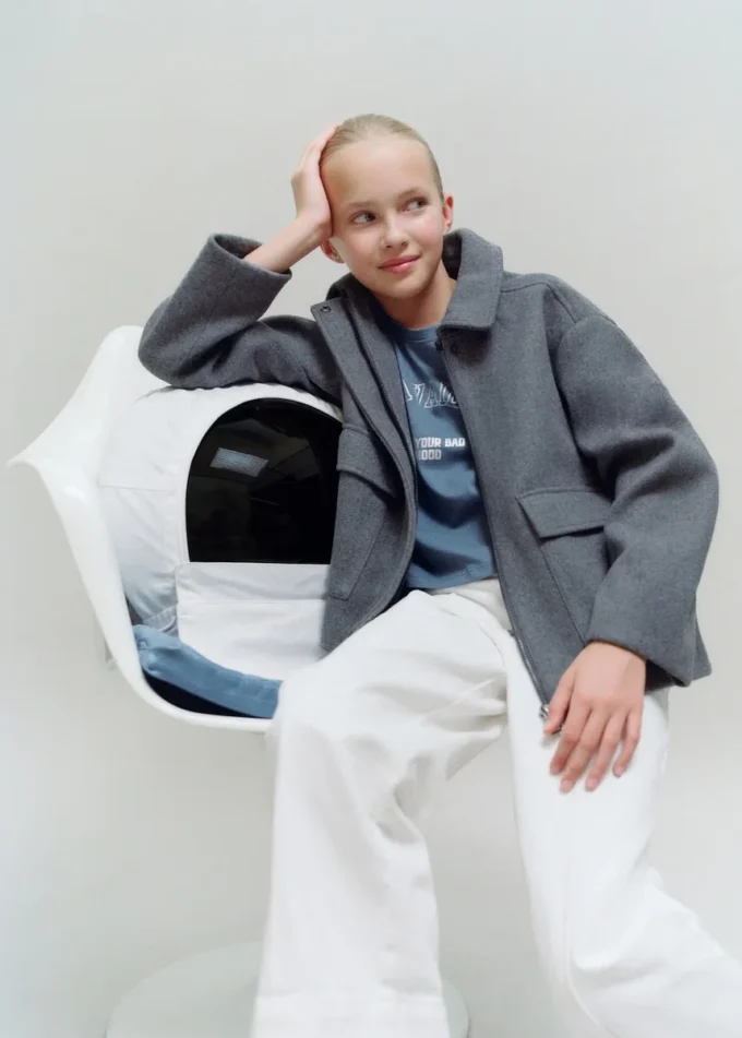 Cappotto corto in tessuto Cappotto corto in tessuto