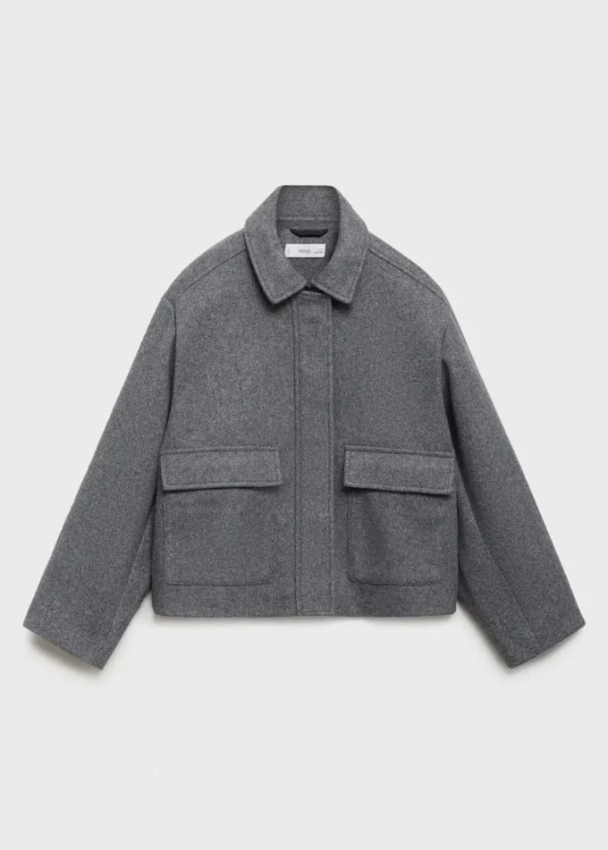 Cappotto corto in tessuto Cappotto corto in tessuto