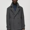 Cappotto doppiopetto in lana