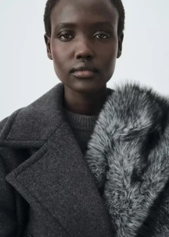 Cappotto doppiopetto in lana