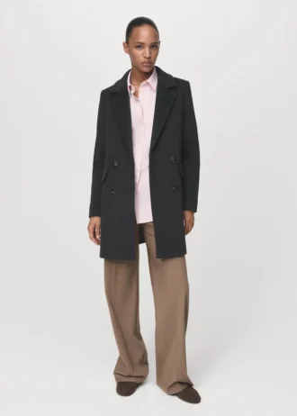 Cappotto doppiopetto in lana