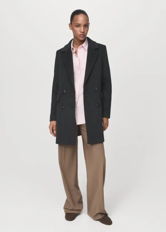 Cappotto doppiopetto in lana Cappotto doppiopetto in lana