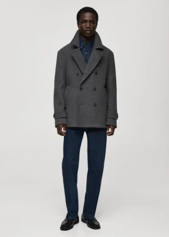 Cappotto doppiopetto in lana