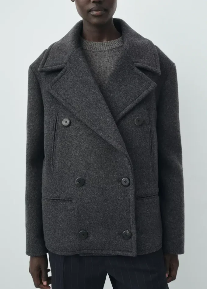 Cappotto doppiopetto in lana Cappotto doppiopetto in lana