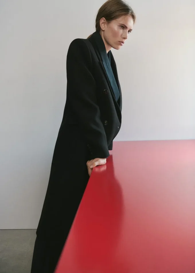 Cappotto doppiopetto in lana Cappotto doppiopetto in lana