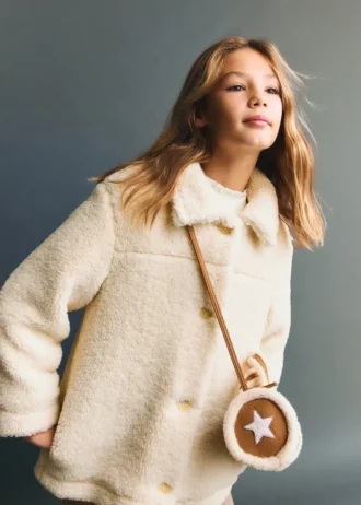 Cappotto effetto shearling