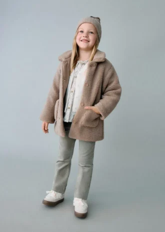Cappotto effetto shearling