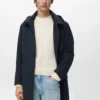Cappotto in lana con collo interno staccabile Cappotto in lana con collo interno staccabile