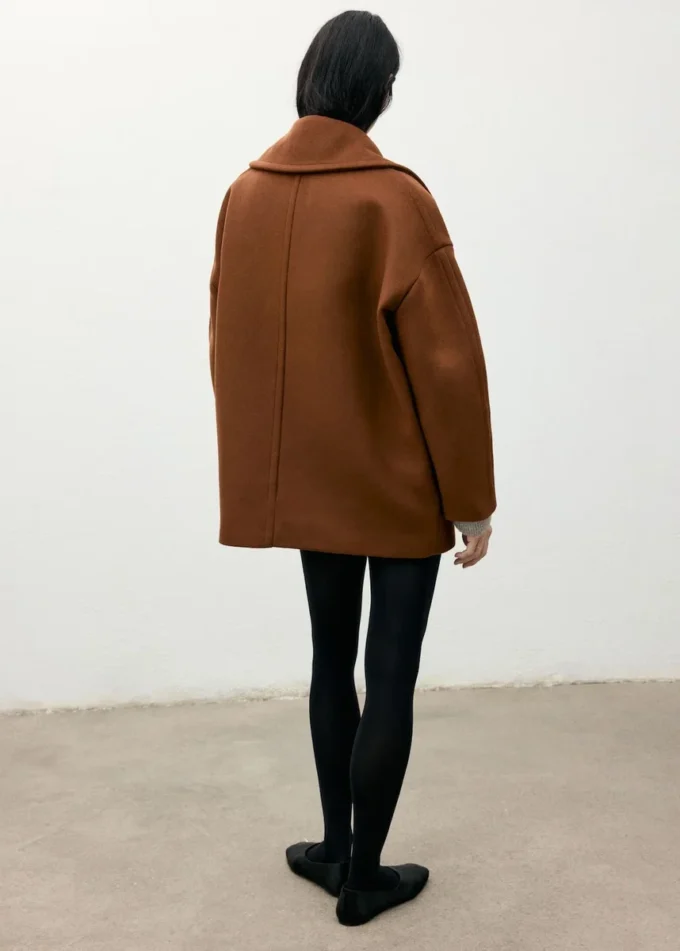 Cappotto in lana con revers Manteco Cappotto in lana con revers Manteco