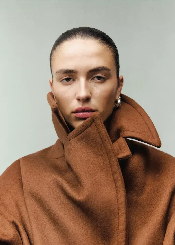 Cappotto in lana con revers Manteco Cappotto in lana con revers Manteco