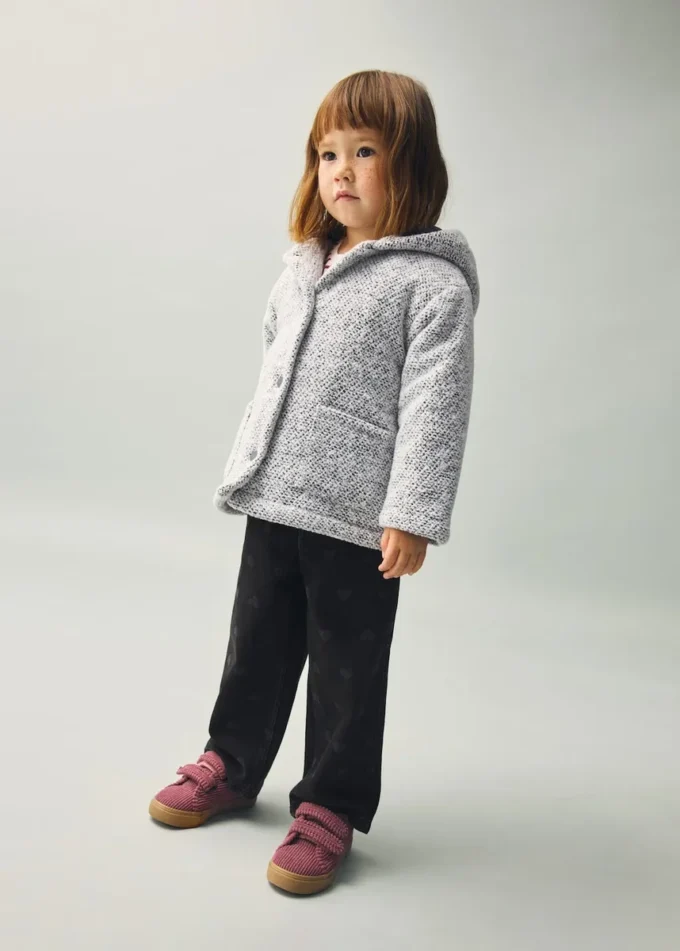 Cappotto in maglia con cappuccio Cappotto in maglia con cappuccio